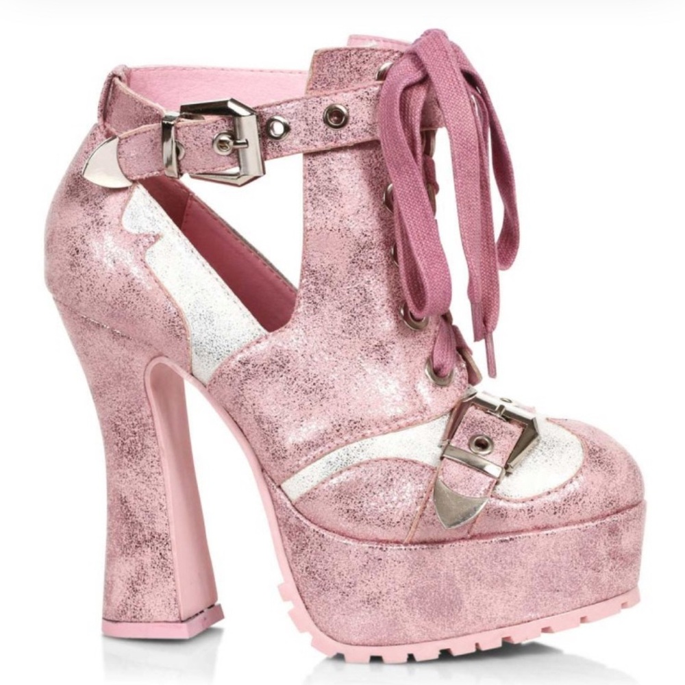 ELLIE 557‎ THEDA CHUNKY HEEL WITH BUCKLE SIZE 9